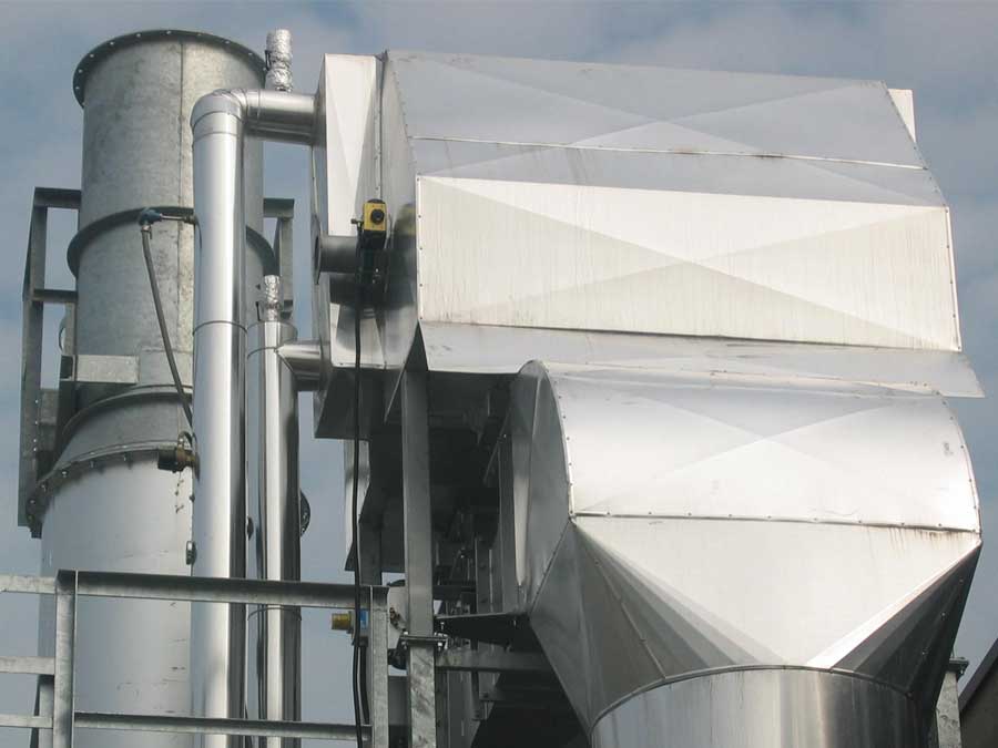 Image detail of airTReco 's air-to-water heat exchanger, energy recovery module suitable to energy recover for heating, sanitary water and conditioning